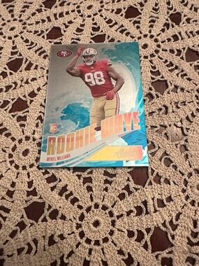 Mykel Williams Rookie Wave Football Card - Red & Gold